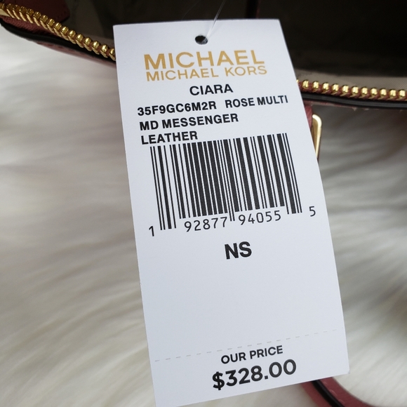 🌺NWT Michael Kors MD Ciara Satchel bag rose pink - Picture 6 of 7
